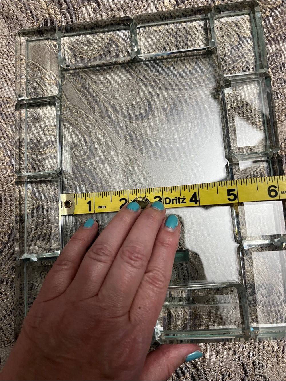 Elegant Glass Photo Frame, holds 5x7” photo. Perfect for framing a special event - Picture 10 of 11